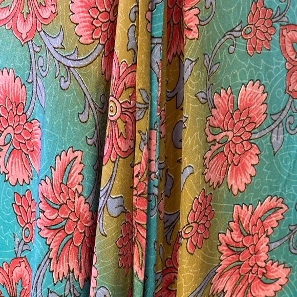 Karma Highway Bohemian Maxi Dress Long Flowy Free -Spirited Summer Floral Size M - Picture 9 of 12